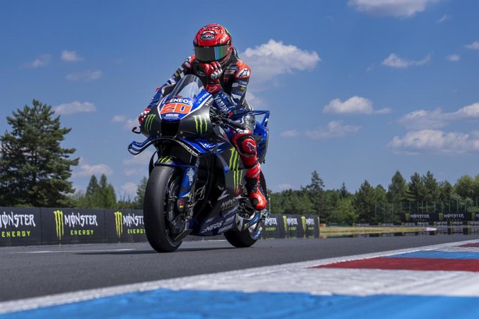Archivo - 20 QUARTARARO Fabio (fra), Monster Energy Yamaha MotoGP Team, Yamaha YZR-M1, action during the 2026 MotoGP Monster Energy Grand Prix of Czechia, at Brno, from Junes 19 to 21, in Czech Republic - Photo Studio Milagro / DPPI