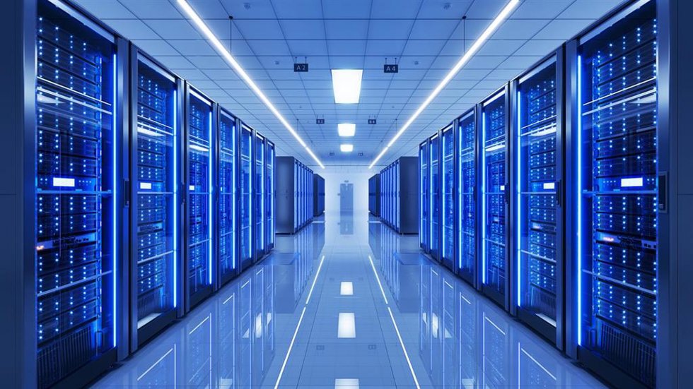 Archivo - Server,Racks,In,Modern,Server,Room,Data,Center.,3D,Illustration