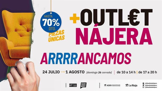 La XVII Feria del Outlet y la Oportunidad del Mueble de Nájera arranca este viernes con siete empresas