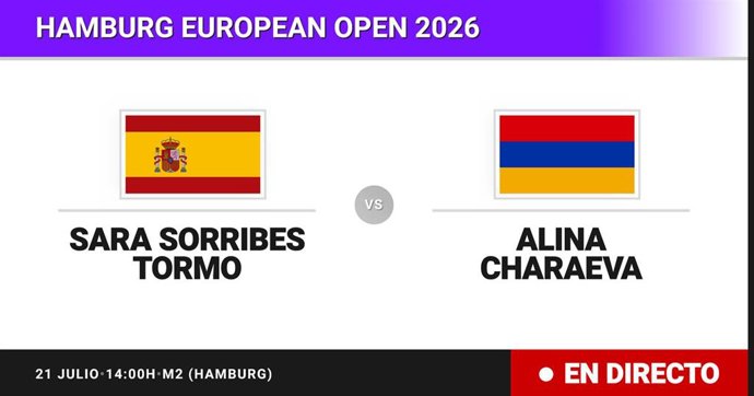 Sara Sorribes Tormo - Alina Charaeva: resumen y estadísticas del partido de Dieciseisavos de final de Hamburg European Open