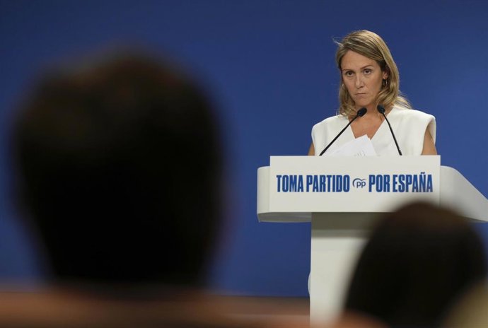 Archivo - La vicesecretaria de Coordinación Sectorial del PP, Alma Ezcurra.