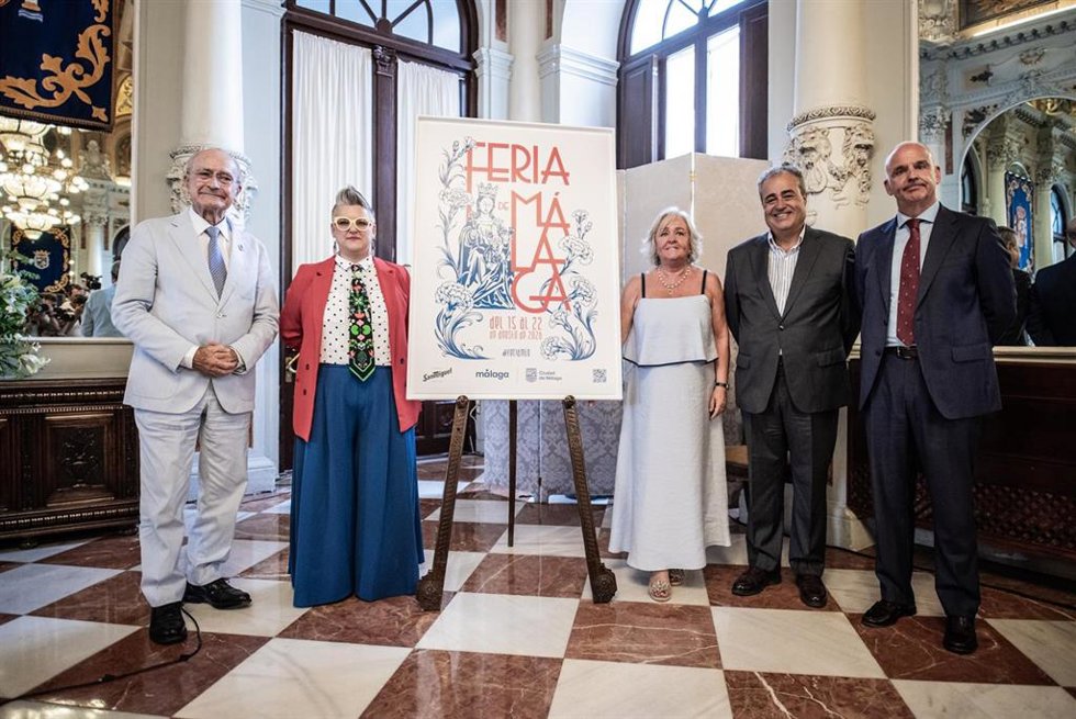 Presentación del cartel de la Feria de Málaga 2026 con su autora Patricia Castro