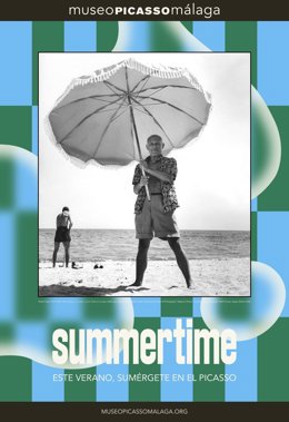 Cartel de la campaña "Summertime" del Museo Picasso Málaga.