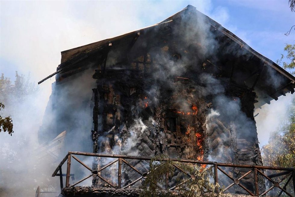 Archivo - Incendio en la Casa del Corcho.