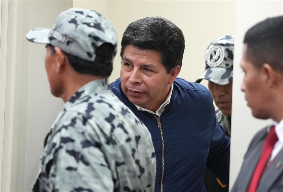 Archivo - El expresidente peruano Pedro Castillo durante su juicio por rebelión.