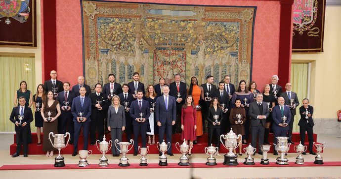 Archivo - Los Reyes entregan los Premios Nacionales del Deporte correspondientes a 2023 y 2024.