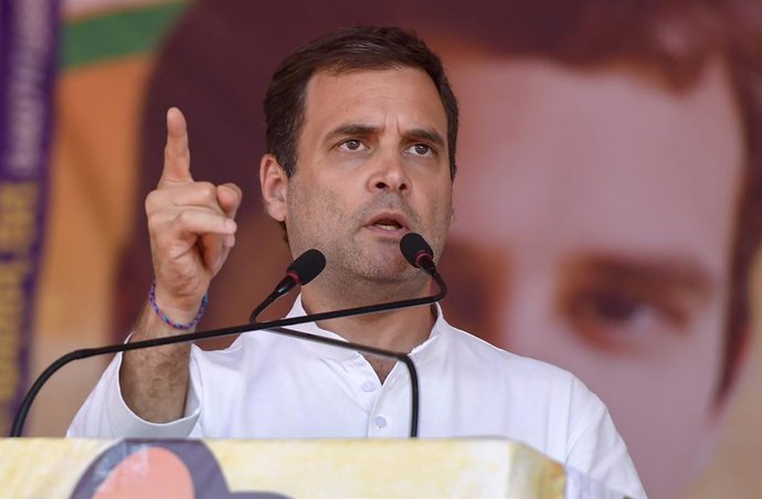 Archivo - El opositor indio Rahul Gandhi.