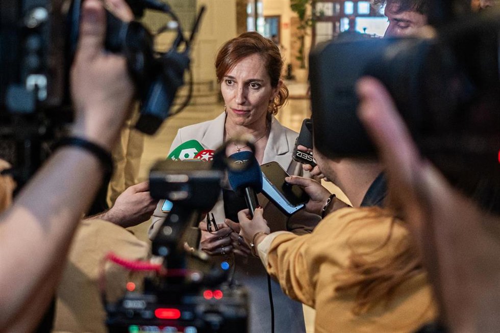 Archivo - La ministra de Sanidad, Mónica García, durante un desayuno informativo de Nueva Economía Forum, en The Palace Hotel Madrid, a 22 de mayo de 2026, en Madrid (España).