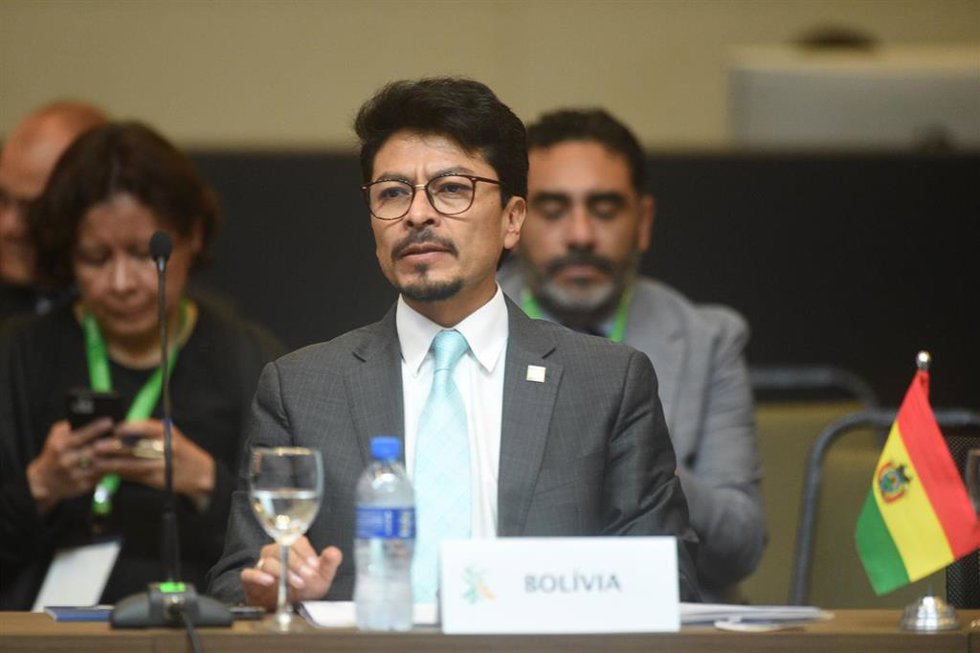 Archivo - El ministro de Exteriores de Bolivia, Fernando Aramayo