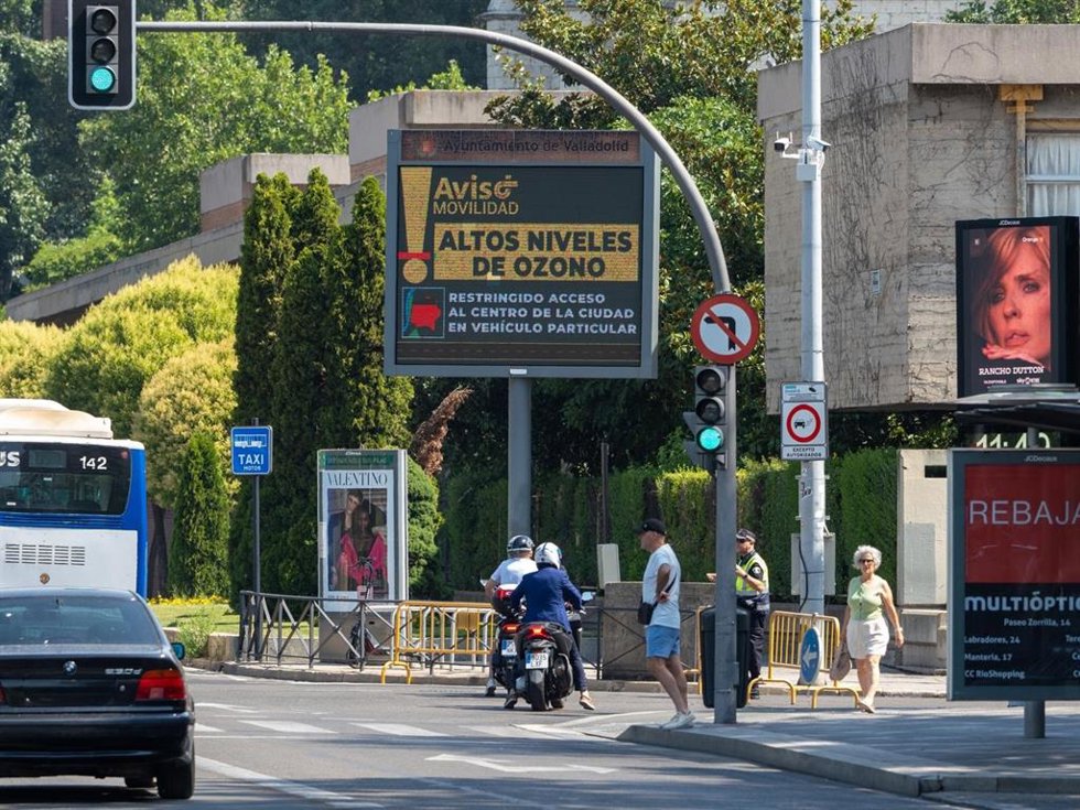 Cierre al tráfico de la Zona de Bajas Emisiones de Valladolid por contaminación.