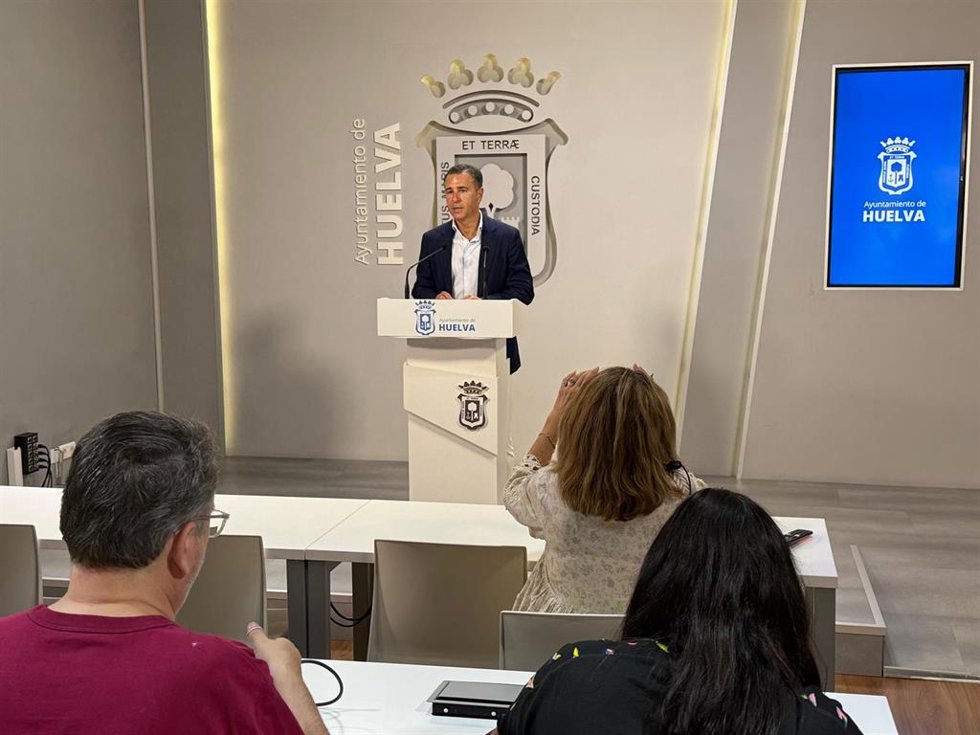 El primer teniente de alcaldesa de Urbanismo y Medioambiente y portavoz del equipo de Gobierno en el Ayuntamiento de Huelva, Felipe Arias.