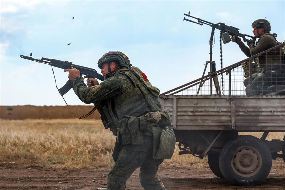 Militares del Ejército de Rusia en la provincia ucraniana de Jersón, parcialmente ocupada en el marco de la invasión desatada en febrero de 2022 (archivo)