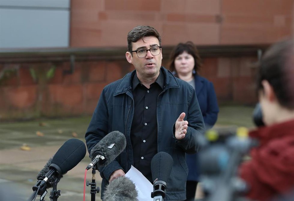 Archivo - El primer ministro, Andy Burnham, durante su tiempo como alcalde de Manchester. 