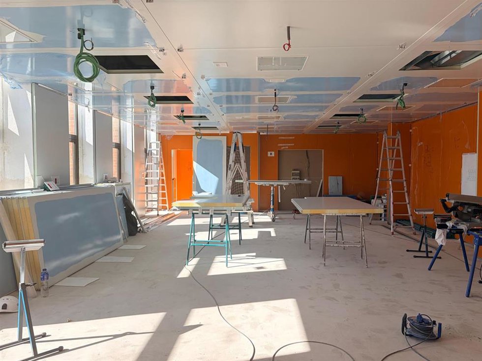 Las obras de la nueva Sala de Disección del Grando en Medicina de la ULE se encuentran en su recta final.