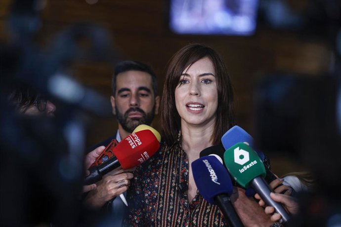 La ministra de Ciencia, Innovación y Universidades, Diana Morant, durante un pleno, en Les Corts Valencianes, a 22 de julio de 2026, en Valencia, Comunidad Valenciana (España). Les Corts votan hoy las cuentas de la Comunidad Valenciana para 2026 que saldr