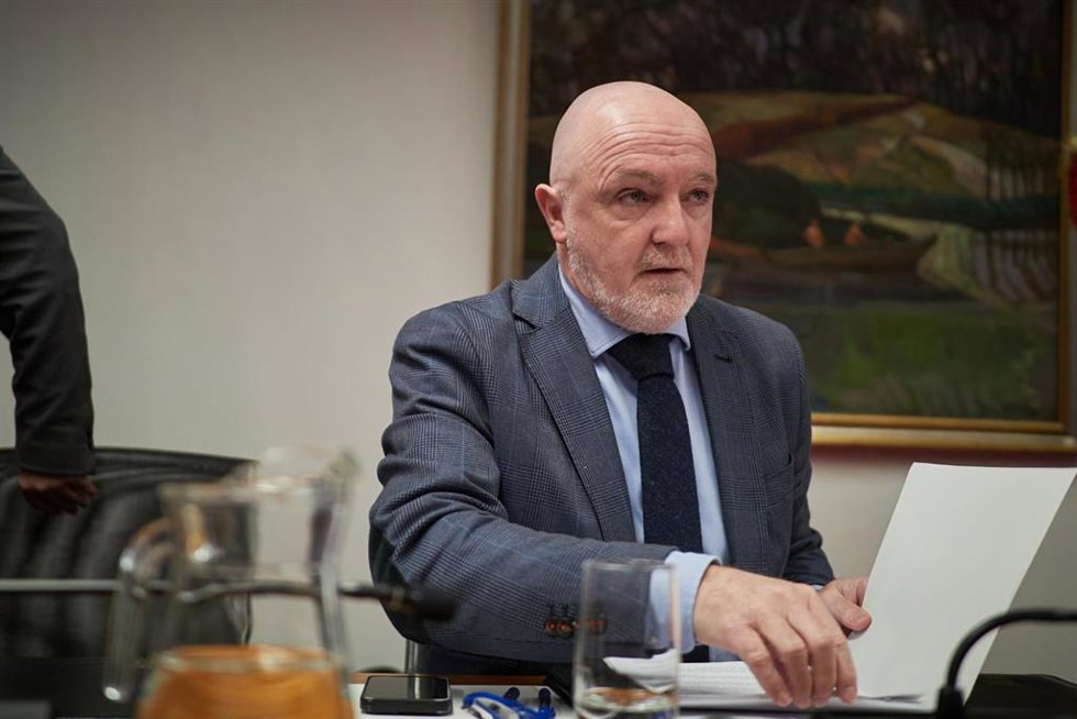 Archivo - El portavoz de UPN en el Parlamento de Navarra, Javier Esparza.