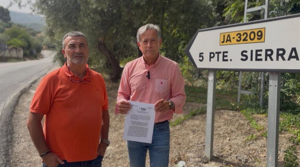 Antonio Losa en la carretera del Puente la Sierra