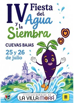 Cartel de la IV Fiesta del Agua y de la Siembra de Cuevas Bajas