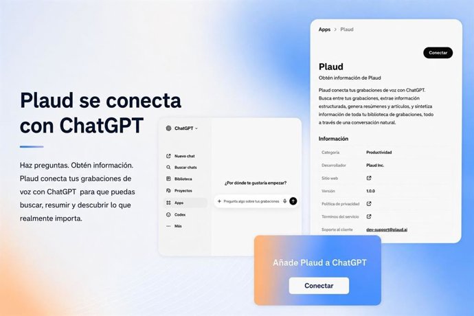 La aplicación de Plaud para ChatGPT
