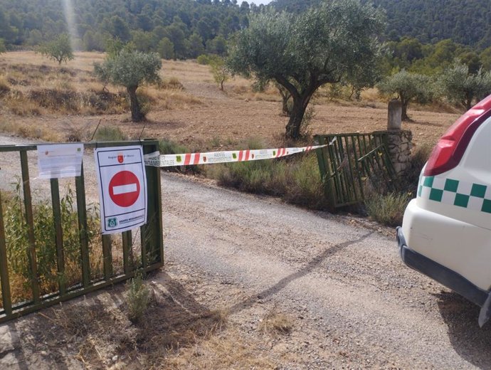 Imagen de archivo del cierre de accesos a los espacios naturales protegidos