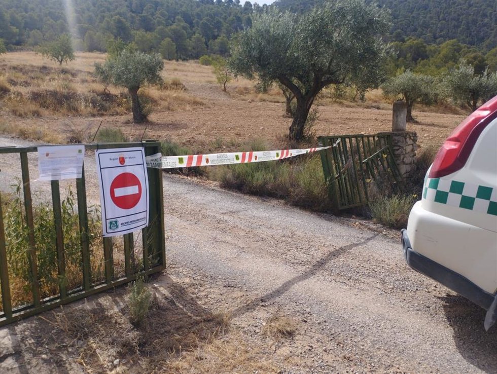 Imagen de archivo del cierre de accesos a los espacios naturales protegidos