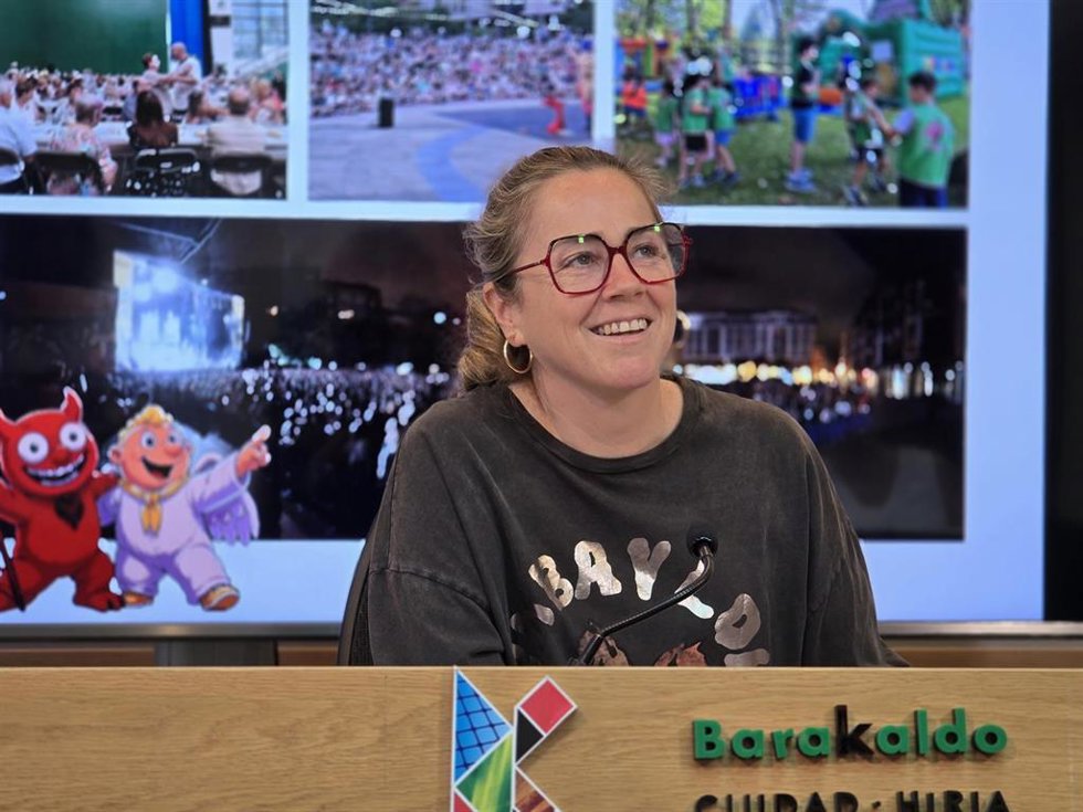 La concejala de Cultura, Nerea Cantero, hace balance de las fiestas patronales de Barakaldo.