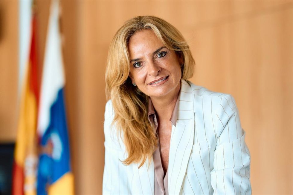 La consejera canaria de Sanidad, Esther Monzón