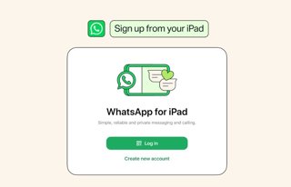 Crear cuenta en WhatsApp para iPad