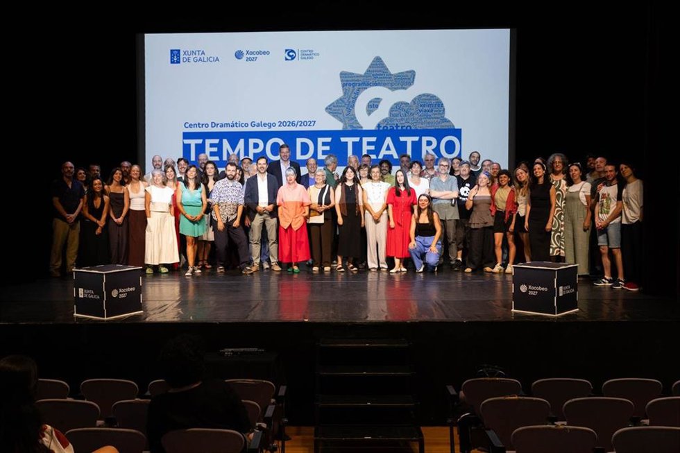 Presentación de la nueva temporada del Centro Dramático Galego, a 22 de julio de 2026.