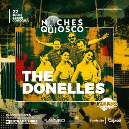 Cartel del concierto de 'The Donelles'.