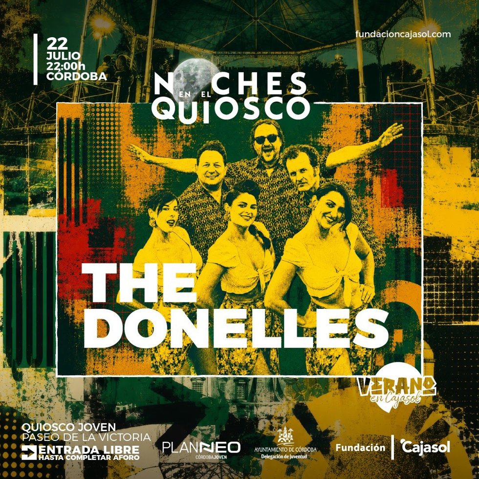 Cartel del concierto de 'The Donelles'.
