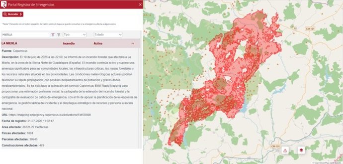 Portal de Emergencias del Colegio de Registradores