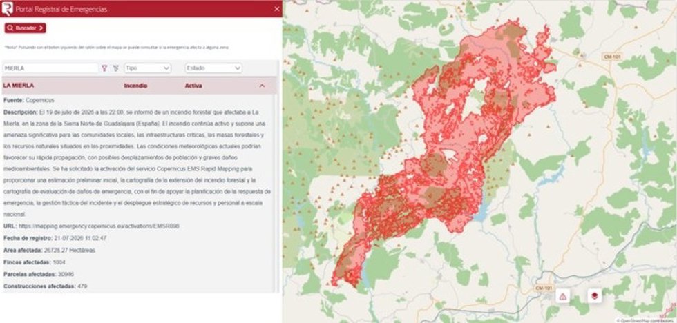 Portal de Emergencias del Colegio de Registradores