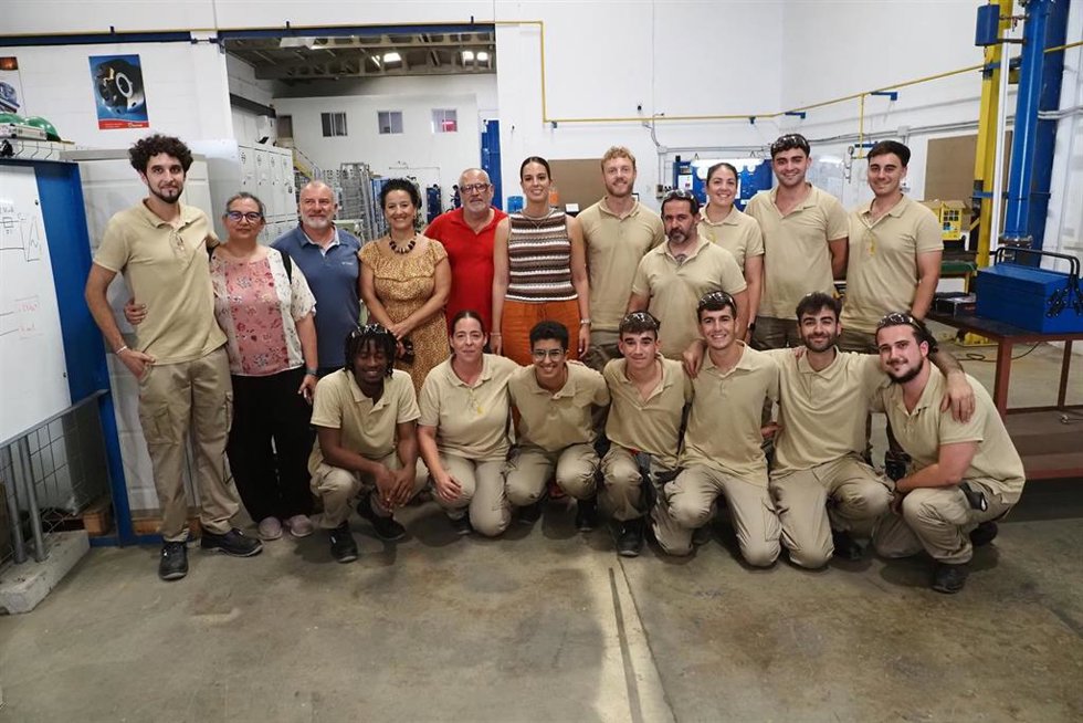 Jóvenes de Palos de la Frontera se forman en industria verde.