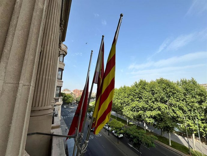Banderas en el Ayuntamiento