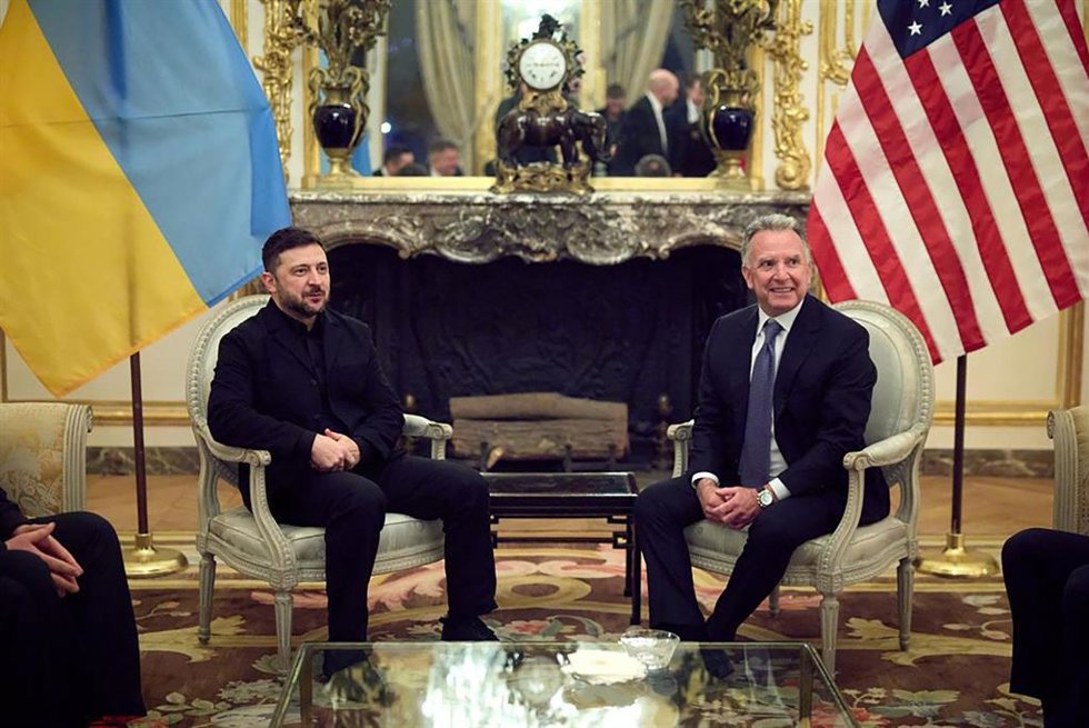 Archivo - Volodimir Zelenski y Steve Witkoff, en una imagen de archivo.