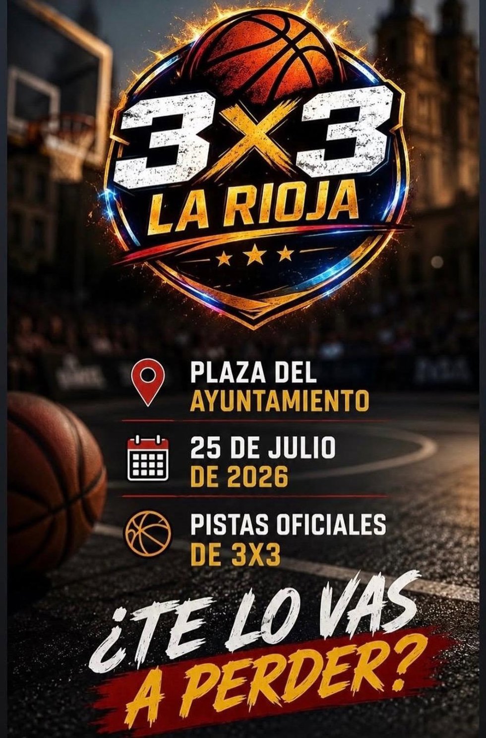 La Plaza del Ayuntamiento de Logroño acoge este sábado la primera edición del 3x3 La Rioja, con 40 equipos