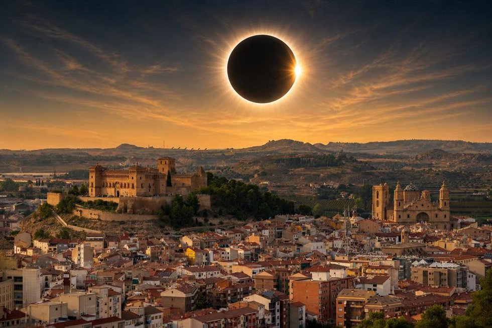 La ciudad, situada en la franja de totalidad, organizará actividades divulgativas, un ensayo de observación y repartirá gafas homologadas para seguir el fenómeno del 12 de agosto