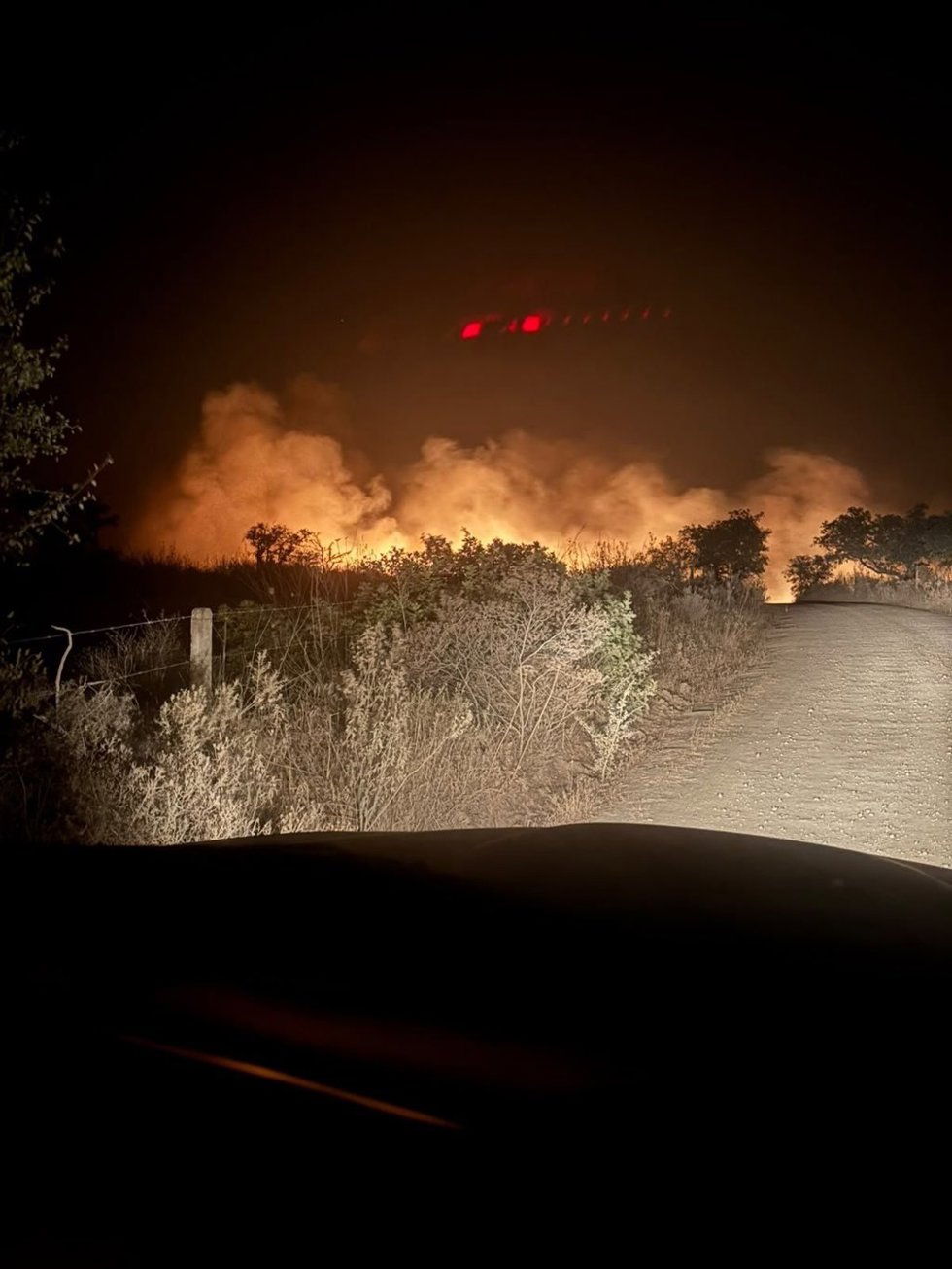 Incendio declarado en Alosno.