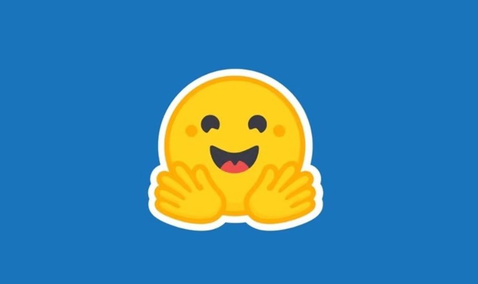Logo de la plataforma de IA HuggingFace