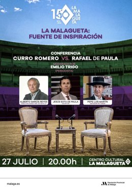 La Diputación de Málaga inicia el ciclo de conferencias con motivo del 150 aniversario de La Malagueta con un encuentro sobre Curro Romero y Rafael de Paula
