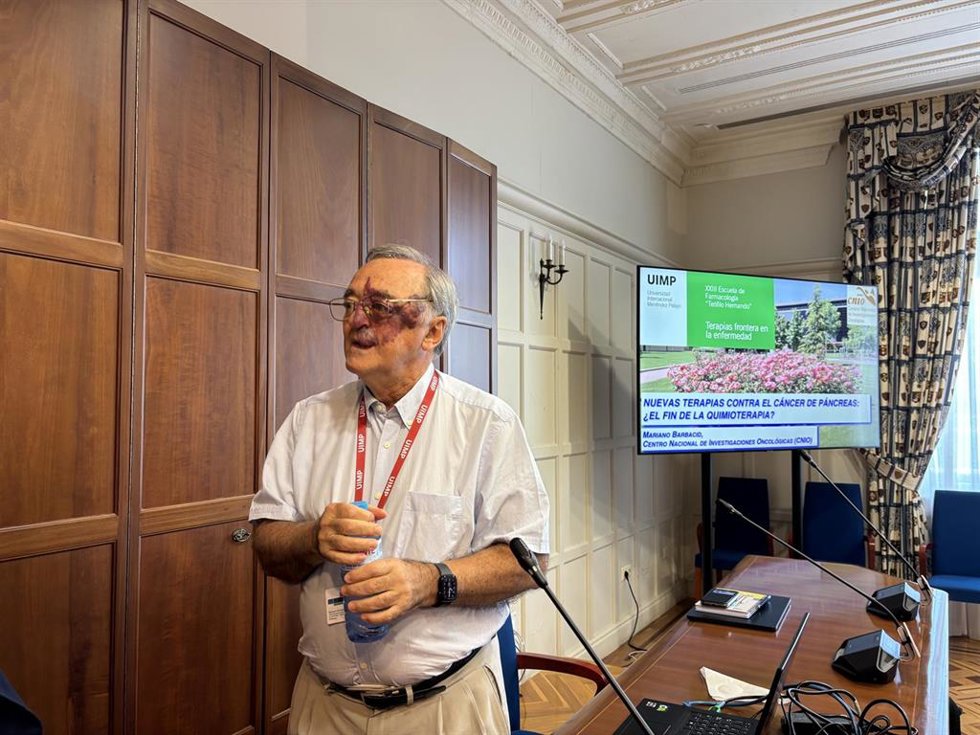 El bioquímico e investigador español Mariano Barbacid en la Universidad Internacional Menéndez Pelayo (UIMP) en Santander