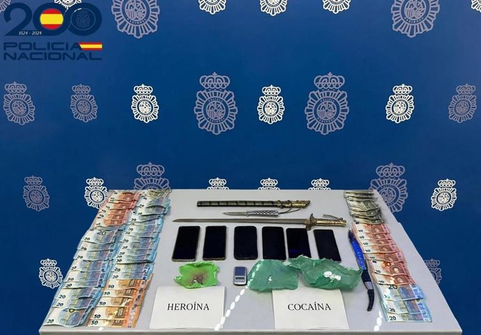 Efectos y droga intervenidos durante los registros