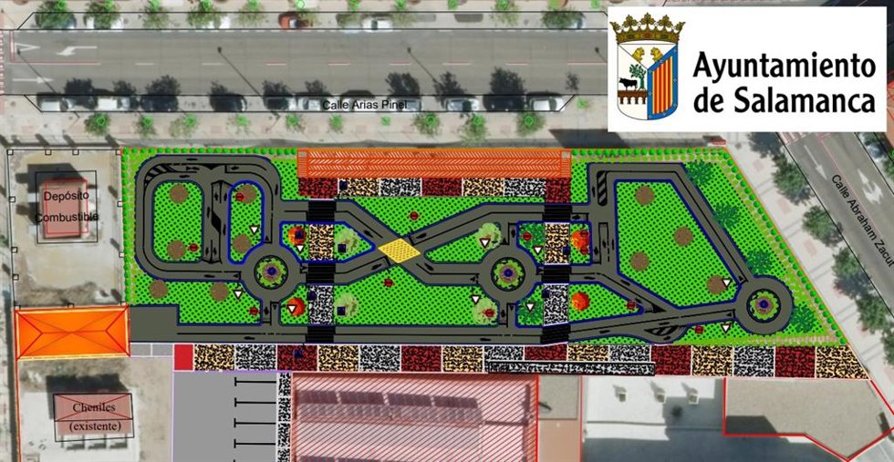 Imagen del parque infantil.