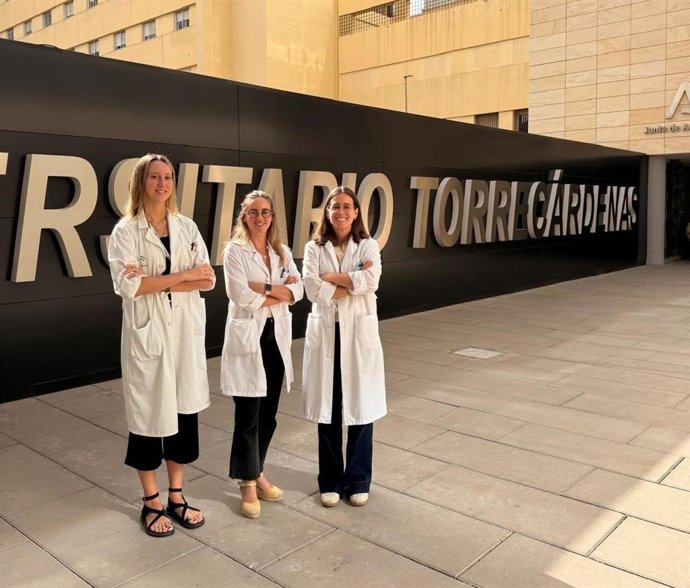 Las neurólogas que integran la Unidad de Enfermedades Neuromusculares del Hospital Universitario Torrecárdenas de Almería.