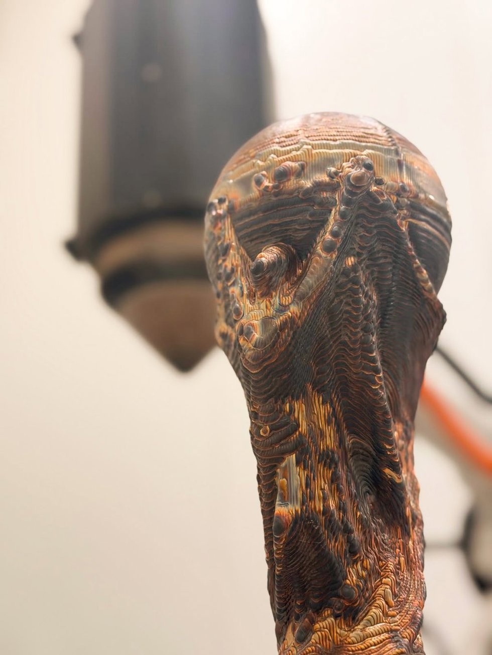 Imagen de la réplica impresa en 3D por Meltio en Linares (Jaén)