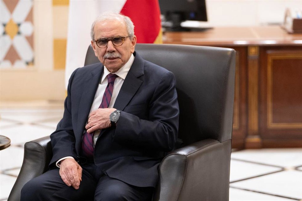 Archivo - El primer ministro libanés, Nawaf Salam.