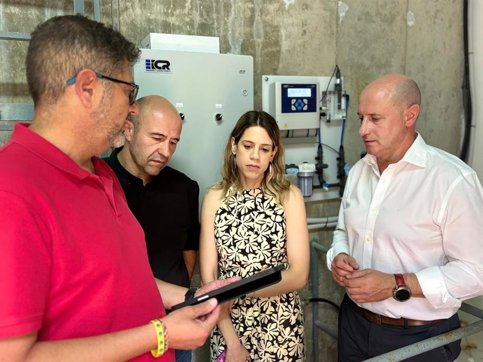 Visita a infraestructuras hidráulicas de Cazorla en las que está interviniendo Diputación