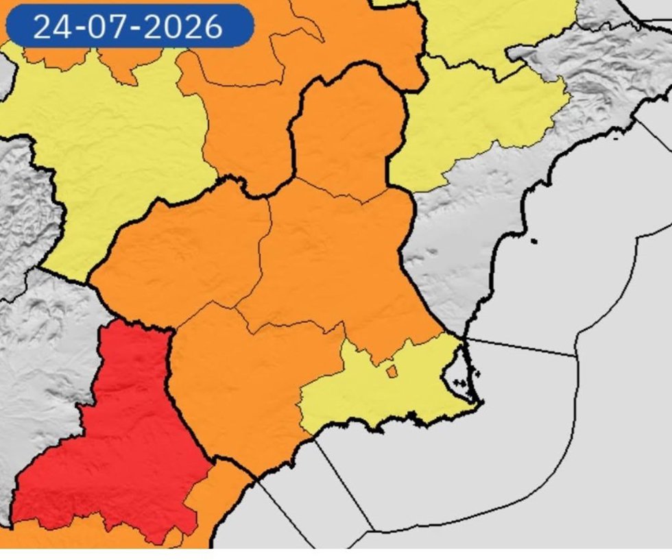 Alertas altas temperaturas en la Región Murcia