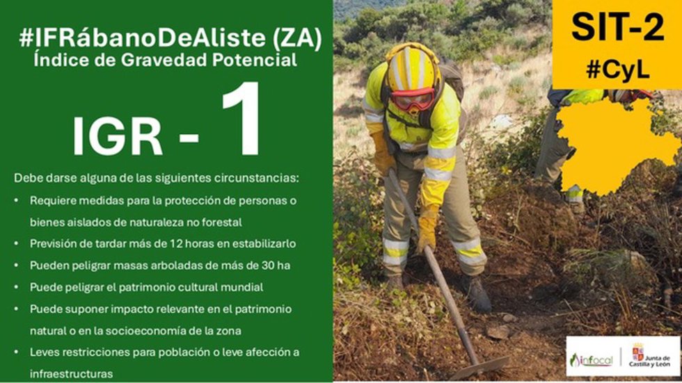 Información sobre el IGR-1 en Rábano de Aliste (Zamora).